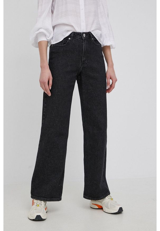 only - Only jeansy Juicy damskie high waist. Stan: podwyższony. Kolor: czarny