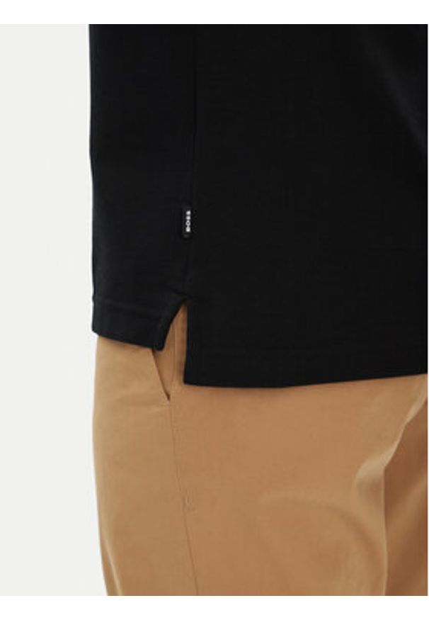 BOSS - Boss Polo Parlay 147 50467113 Czarny Regular Fit. Typ kołnierza: polo. Kolor: czarny. Materiał: bawełna