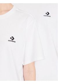 Converse T-Shirt Unisex Go-To Embroidered Star Chevron 10023876-A01 Biały Regular Fit. Kolor: biały. Materiał: bawełna
