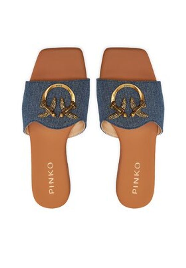 Pinko Klapki Marli 01 SD0063 T002 Granatowy. Kolor: niebieski. Materiał: materiał