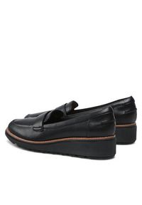 Clarks Lordsy Sharon Gracie 261568164 Czarny. Kolor: czarny. Materiał: skóra #7
