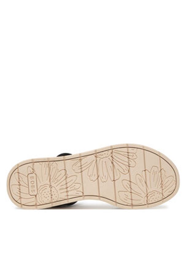 skechers - Skechers Sandały Bobs Sun Ray 114415/BLK Czarny. Kolor: czarny. Materiał: skóra