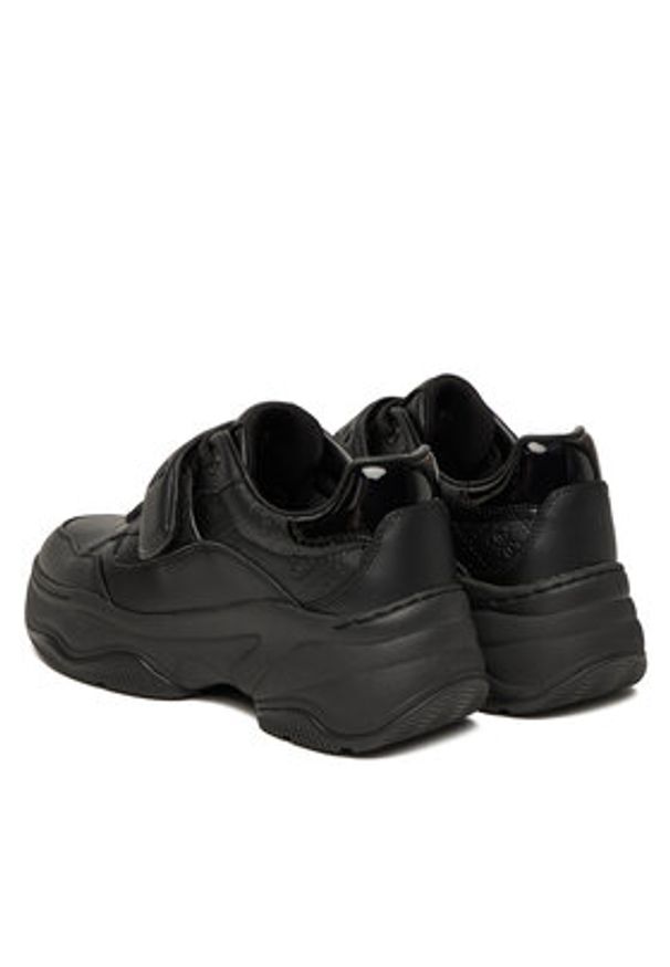 Guess Sneakersy FLFHNN ELE12 Czarny. Kolor: czarny. Materiał: skóra