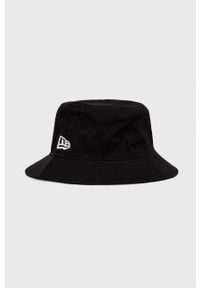 New Era kapelusz bawełniany kolor czarny bawełniany. Kolor: czarny. Materiał: bawełna