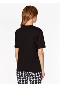 Love Moschino - LOVE MOSCHINO T-Shirt W4F154DM 3876 Czarny Relaxed Fit. Kolor: czarny. Materiał: bawełna #3