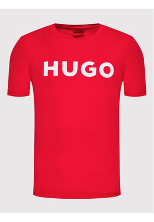 Hugo T-Shirt Dulivio 50467556 Czerwony Regular Fit. Kolor: czerwony. Materiał: bawełna