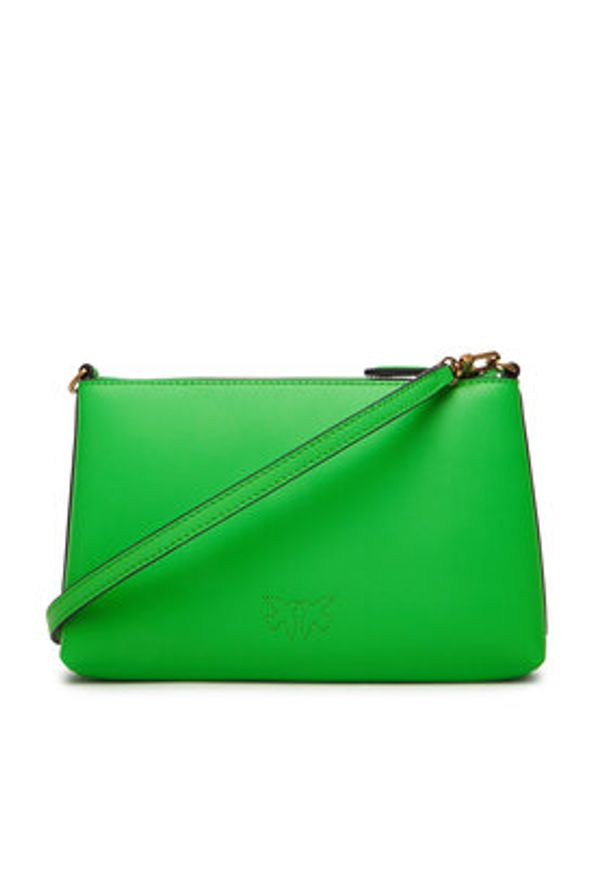 Pinko - PINKO Torebka Flat Horizontal Mini AI 25-26 104277 A0F1 Zielony. Kolor: zielony. Materiał: skórzane