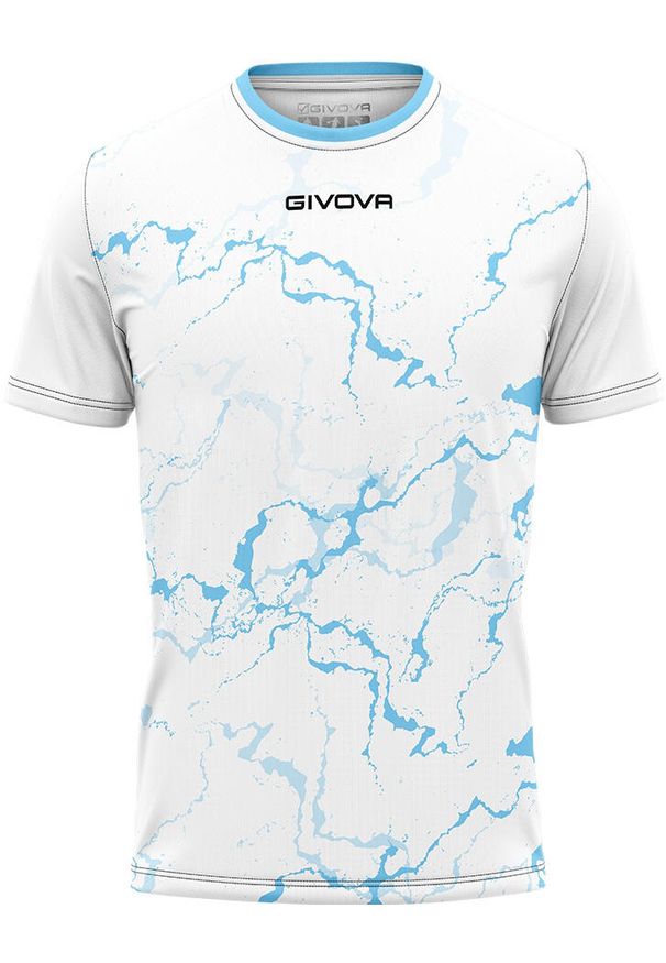 Givova - T-shirt givova sport. Kolor: niebieski, biały, wielokolorowy. Sport: piłka nożna