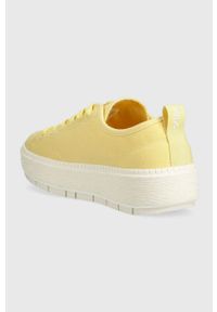Fila tenisówki POTENZA kolor żółty. Nosek buta: okrągły. Zapięcie: sznurówki. Kolor: żółty. Materiał: guma. Obcas: na platformie #3