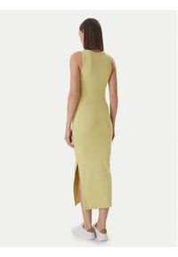Hugo - HUGO Sukienka codzienna Nalimera 50514521 Zielony jasny Slim Fit. Okazja: na co dzień. Kolor: zielony. Materiał: bawełna. Typ sukienki: proste. Styl: casual #3