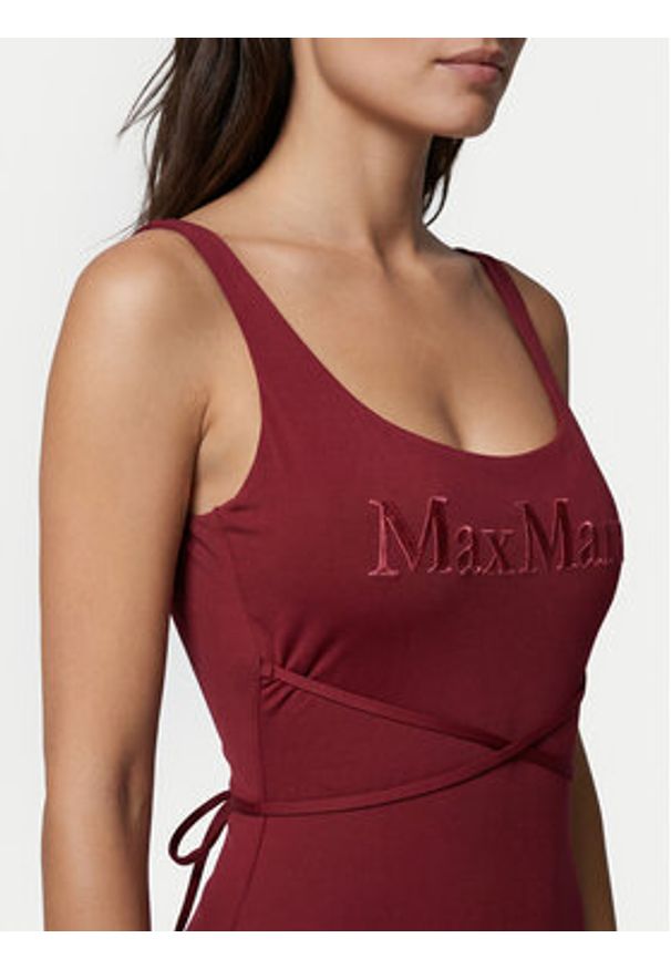 Max Mara Beachwear Strój kąpielowy Carisma 2616831229 Bordowy. Kolor: czerwony. Materiał: syntetyk