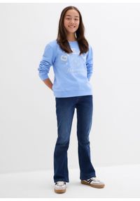 bonprix - Dżinsy flared z niskim stanem. Stan: obniżony. Kolor: niebieski #3