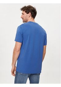Karl Lagerfeld - KARL LAGERFELD T-Shirt 755890 542221 Niebieski Regular Fit. Typ kołnierza: dekolt w karo. Kolor: niebieski. Materiał: bawełna #4