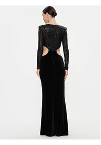 Elisabetta Franchi Sukienka wieczorowa AB-512-37E2-V650 Czarny Regular Fit. Kolor: czarny. Materiał: syntetyk. Styl: wizytowy #5