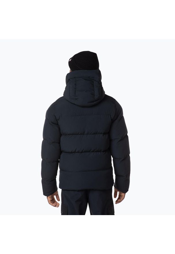 Kurtka puchowa męska Rossignol Tech Stretch Hoodie. Kolor: czarny. Materiał: puch. Sport: turystyka piesza