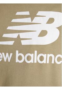 New Balance Bluza Essentials Stacked Logo MT03558 Zielony Relaxed Fit. Kolor: zielony. Materiał: syntetyk, bawełna #4