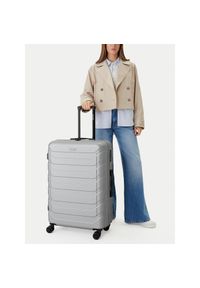 Gino Rossi - Walizka duża GINO ROSSI. Kolor: srebrny #1