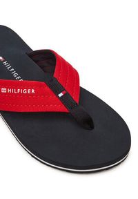 TOMMY HILFIGER - Tommy Hilfiger Japonki Nyc Beach Sandal FM0FM05437 Czerwony. Kolor: czerwony. Materiał: materiał #5