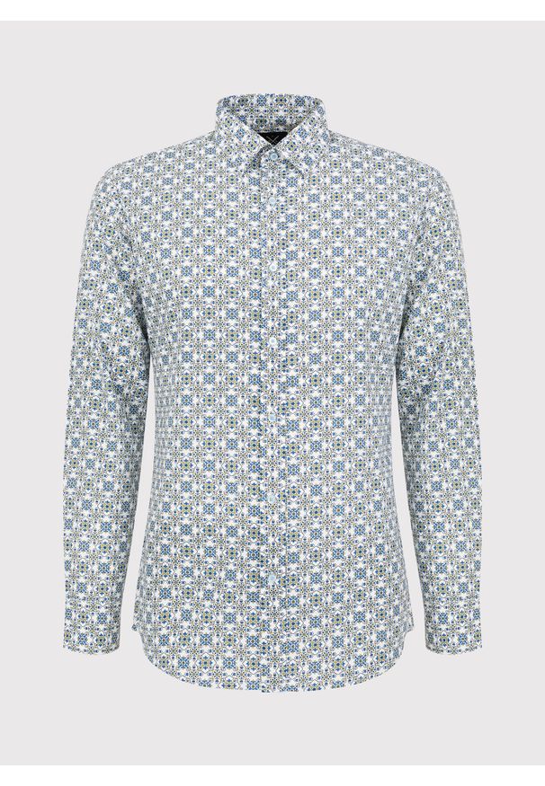 Pako Lorente - PAKO LORENTE – Koszula w kolorze białym w oryginalny wzór. Okazja: na co dzień. Kolor: biały. Styl: casual