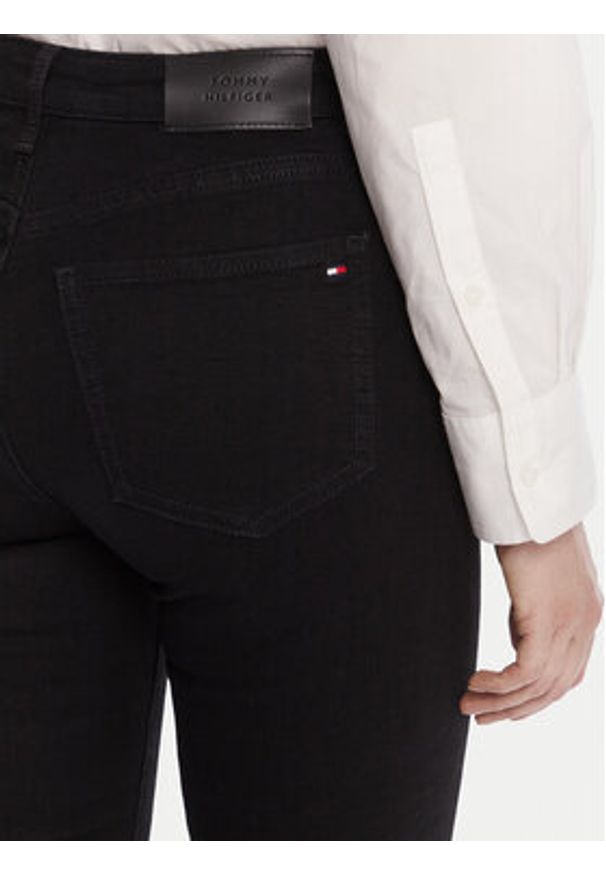 TOMMY HILFIGER - Tommy Hilfiger Jeansy WW0WW46720 Czarny Slim Fit. Kolor: czarny