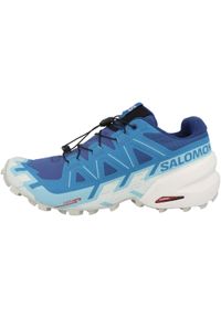 salomon - Buty do biegania męskie Salomon Speedcross 6. Zapięcie: sznurówki. Kolor: niebieski. Materiał: guma, syntetyk, tkanina, materiał. Szerokość cholewki: normalna. Model: Salomon Speedcross. Sport: bieganie