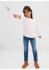 bonprix - Bluzka z długim rękawem z czystej bawełny organicznej. Kolor: biały. Materiał: bawełna. Długość rękawa: długi rękaw. Długość: długie