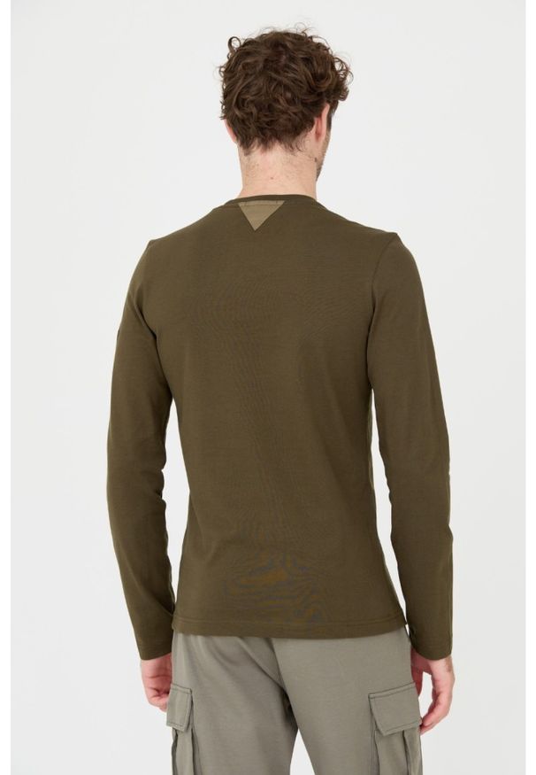 Aeronautica Militare - AERONAUTICA MILITARE Zielony longsleeve. Kolor: zielony. Długość rękawa: długi rękaw