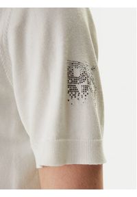 DKNY Sweter DJ6R0242 Écru Regular Fit. Kolor: kremowy. Materiał: syntetyk #2