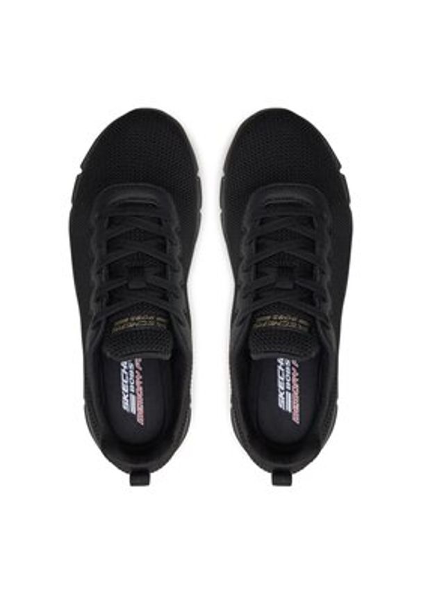 skechers - Skechers Sneakersy Bobs B Flex-Visionary Essence 117346/B Czarny. Kolor: czarny. Materiał: mesh, materiał
