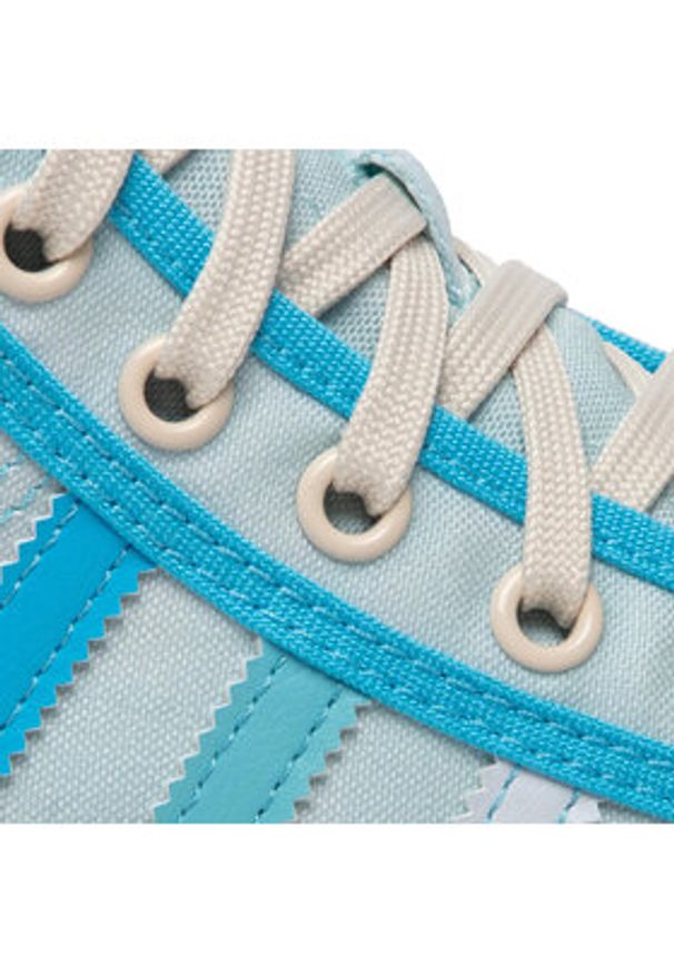 Adidas - adidas Trampki Nizza Platform Mid GX4604 Niebieski. Kolor: niebieski. Materiał: materiał. Obcas: na platformie