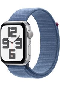 APPLE - Smartwatch Apple Watch SE 2023 GPS 44mm Silver Alu Sport Loop Niebieski (MREF3ET/A). Rodzaj zegarka: smartwatch. Kolor: niebieski. Styl: sportowy