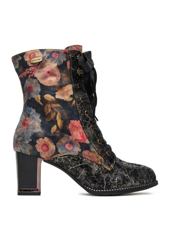 Laura Vita Botki Kacio 07 Czarny. Kolor: czarny. Materiał: materiał