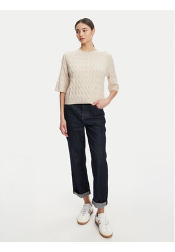 Marella Jeansy Tomboy 2523186074 Granatowy Loose Fit. Kolor: niebieski