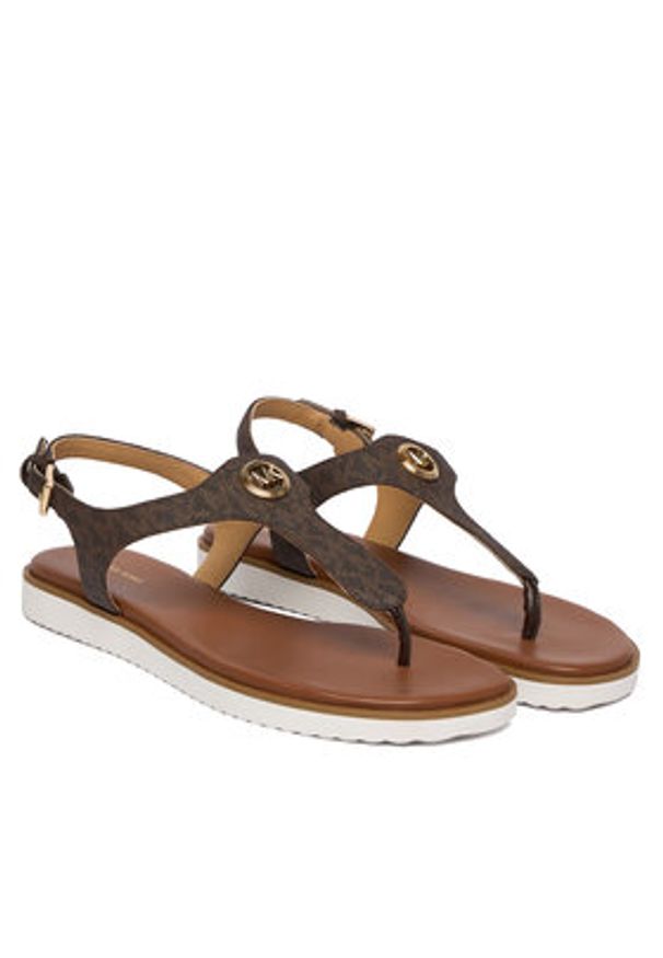 MICHAEL Michael Kors Sandały Val Thong 40R6VAFS1B Brązowy. Kolor: brązowy. Materiał: skóra