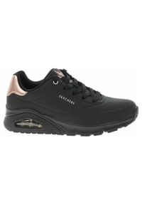 skechers - Buty do chodzenia damskie Skechers Uno Golden Air. Zapięcie: sznurówki. Kolor: czarny. Materiał: guma, materiał, syntetyk. Szerokość cholewki: normalna. Sport: turystyka piesza