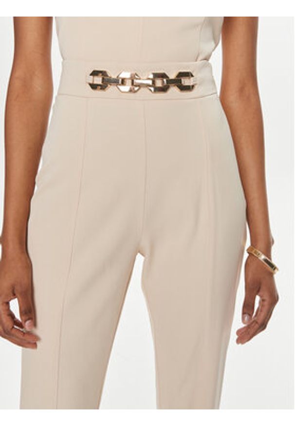 Marciano Guess Spodnie materiałowe 4GGB13 7074A Beżowy Regular Fit. Kolor: beżowy. Materiał: wiskoza