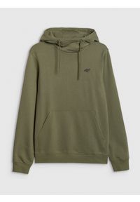 4f - 4F Bluza dresowa nierozpinana z kapturem męska - khaki M. Okazja: na co dzień. Typ kołnierza: kaptur. Kolor: wielokolorowy, oliwkowy, brązowy. Materiał: dresówka. Styl: casual #1