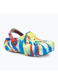 Klapki dziecięce Crocs Classic Lined Marbled Clog. Kolor: wielokolorowy