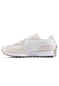 Buty dziecięce New Balance GS327LW – beżowe. Okazja: na co dzień. Kolor: beżowy. Materiał: zamsz, guma, materiał, syntetyk. Szerokość cholewki: normalna #5