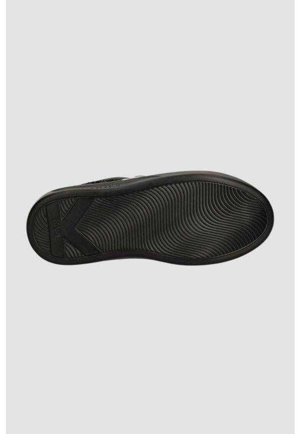Karl Lagerfeld - KARL LAGERFELD Czarne sneakersy KAPRI Karl NFT Lo Lace. Kolor: czarny