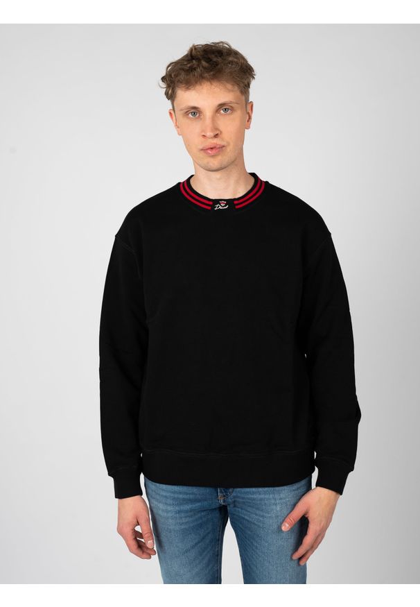 Diesel Bluza "S-Kraks" | A08525-0CJAD | Mężczyzna | Czarny. Okazja: na co dzień. Kolor: czarny. Materiał: bawełna. Styl: elegancki, casual