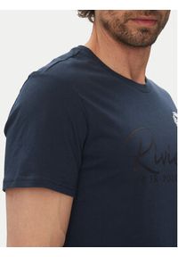 La Martina T-Shirt Algernon MAR300 JS206 Granatowy Regular Fit. Kolor: niebieski. Materiał: bawełna