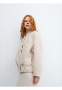 mango - Mango Kurtka przejściowa Sugar 57065988 Écru Oversize. Materiał: syntetyk #2