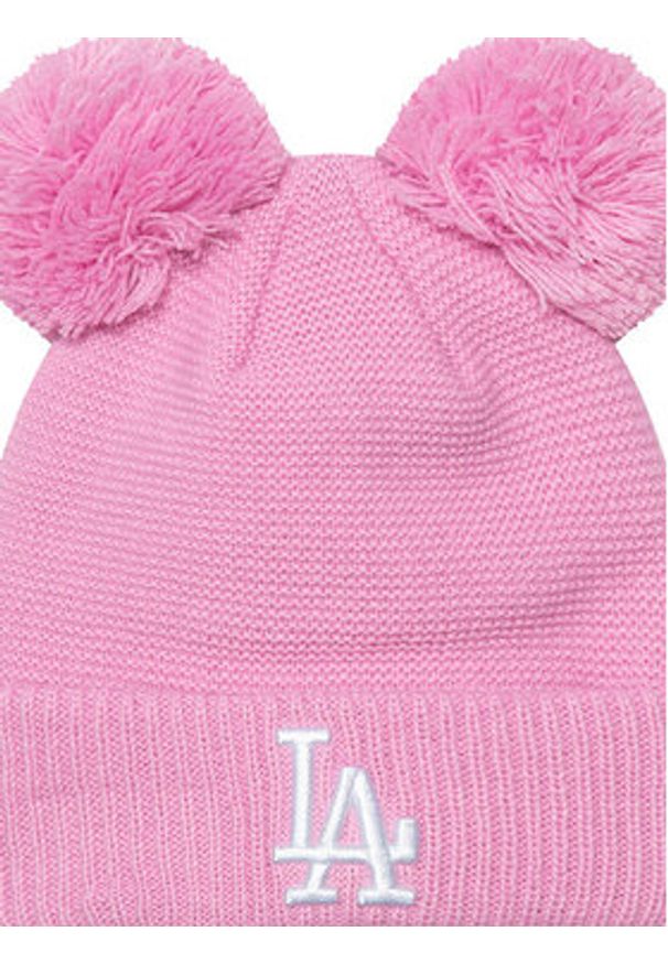 New Era Czapka Wmns Double Pom 60565279 Różowy. Kolor: różowy. Materiał: akryl, materiał