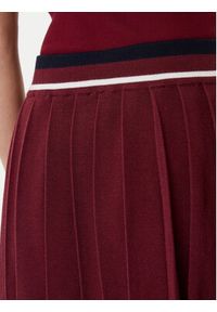 Guess Spódnica plisowana V5BD02 Z1152 Bordowy Regular Fit. Kolor: czerwony. Materiał: akryl #5