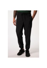 JAY-PI - Męskie Spodnie trekkingowe outdoorowe ultralekkie podstawowy krój QuickDry. Kolekcja: plus size. Kolor: czarny. Materiał: elastan, poliester, materiał
