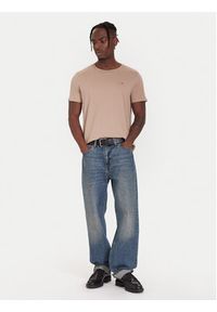 Tommy Jeans T-Shirt DM0DM04411 Beżowy Regular Fit. Kolor: beżowy. Materiał: bawełna #3
