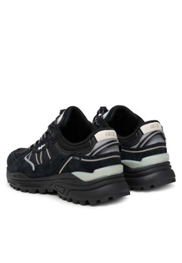 Pepe Jeans Sneakersy Darren Earth M PMS600010 Czarny. Kolor: czarny. Materiał: zamsz, skóra