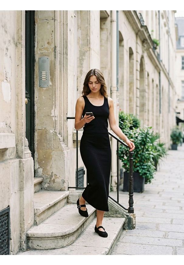 Sinsay - Sweter na ramiączkach basic - czarny. Kolor: czarny. Długość rękawa: na ramiączkach