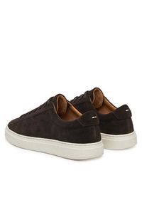 BOSS Sneakersy Kieran 50541868 Brązowy. Kolor: brązowy. Materiał: skóra, zamsz